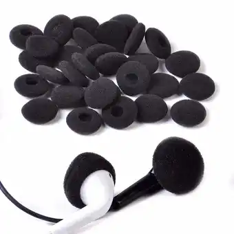 Walmart Fairnull 30Pcs Earphone Pads Cushion Anti-slip Flexible Sponge Soft Durable Earpad for Headphone offer