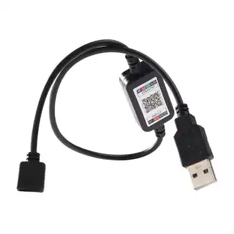 Walmart Fairnull DC 5-24V Mini Phone APP Bluetooth-compatible USB Cable Controller for RGB LED Strip Light offer