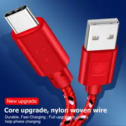 Walmart Fairnull 1M/2M 2-in-1 Fast Charging Multicolor Braided Type-C USB Cable Data Line Cord offer