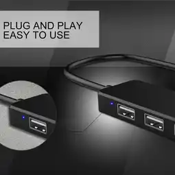 Walmart Fairnull USB Port Hub Multifunctional Plug Play Compact 4-in-1 USB 2.0 Extension Adapter for Laptop offer
