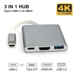 Walmart ASKMZ Plug and Play USB 3 1 Type C to 4K UHD USB C Hub Adapter Converter for Macbook offer