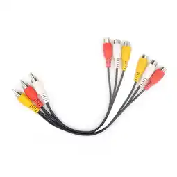 Walmart Fairnull 1Pc 3 RCA Male to 6 RCA Female Splitter Cord DVD AV Audio Video Adapter Cable offer