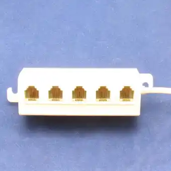 Walmart Fairnull 5 Ways 4C RJ11 Telephone Socket Modular Jack Line Splitter Adapter Connector offer