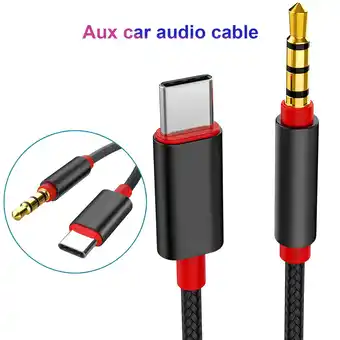 Walmart Fairnull Type-C to 3.5mm Car Headphone Jack HiFi Audio Adapter Connector Converter Cable offer