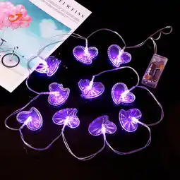 Walmart YMUQEIGH Mother's Day Gifts Mother's Day Multicolor Heart 10 LED Decorative String Lights offer