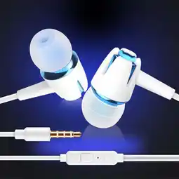 Walmart Fairnull Wired Universal Noise Cancelling Stereo In-ear Earphone Phone Headset with Mic offer