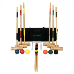 Walmart Gener8 Wood 6 Player Croquet Lawn Game Set - Recommended For Ages 8 years and up offer