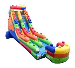 Walmart TentandTable Commercial Inflatable Water Slide, Building Block with Blower, 18 ft offer
