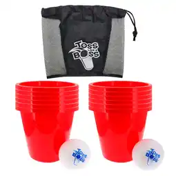 Walmart Banzai Toss Like A Boss Outdoor Giant Pong Lawn Game with Drawstring Bag offer