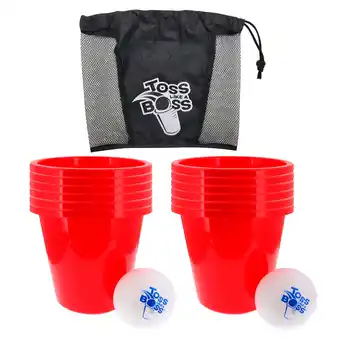Walmart Banzai Toss Like A Boss Outdoor Giant Pong Lawn Game with Drawstring Bag offer