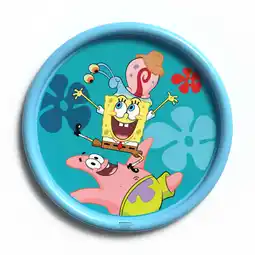 Walmart SpongeBob SquarePants 60 Inflatable Water Splashpad for Summer Fun and Water Play, Children Ages 2+ offer