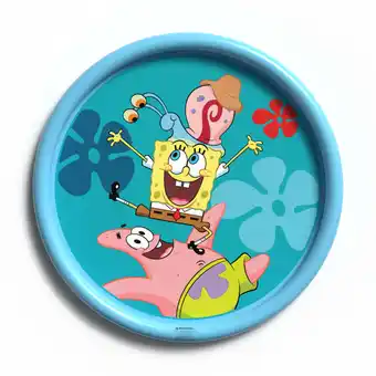 Walmart SpongeBob SquarePants 60 Inflatable Water Splashpad for Summer Fun and Water Play, Children Ages 2+ offer
