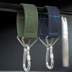 Walmart Joernso Carbine Hook Sturdy Heavy Duty Webbing Swing Hanger Straps Ropes for Outdoor offer