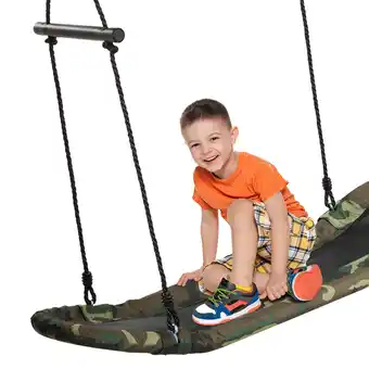 Walmart Costway Saucer Tree Swing Surf Kids Outdoor Adjustable Swing Set w/ Handle offer