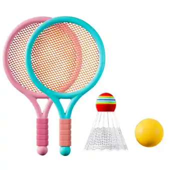 Walmart SIEYIO Kids Tennis Rackets, Soft Training Balls Badminton Shuttlecocks Tennis Racquets offer