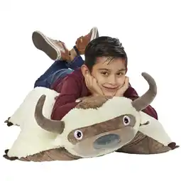Walmart Pillow Pets 30 Jumboz Appa Stuffed Animal, Nickelodeon Avatar: The Last Airbender Plush Toy, White offer