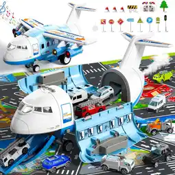 Walmart Lucky Doug Plane Toys for Toddlers Ages 1-6, Toddlers Airplane Car Toys, 1-6 Years Old Boys Gifts offer