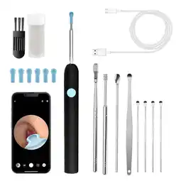 Walmart Ear Wax Removal Tool Camera, Upgrade Ear Wax Removal Tool for iOS and Android (Black) offer