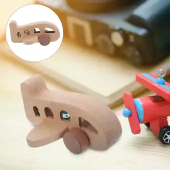 Walmart FRCOLOR Wooden Airplane Toy Flying Toys for Babies Baby Rattle Toddler offer