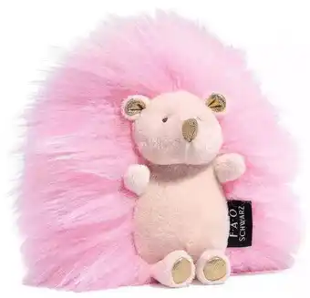 Walmart FAO Schwarz 6 Sparklers Pink Hedgehog Toy Plush offer