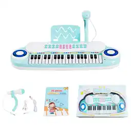 Walmart Costway 37-Key Toy Keyboard Piano Electronic Musical Instrument Blue offer