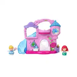 Walmart Disney Princess Play & Go Castle Little People Portable Playset & 2 Figures for Toddlers offer