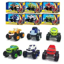 Walmart 6x Blaze and the Monster Machines Vehicles Toy Racer Cars Trucks Kid Set Gift offer