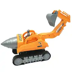 Walmart Big Farm Skid Steer Toy Set with Lights & Sounds, Yellow Plastic Non Riding Skid Steer for Men offer