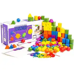 Walmart STAGES LEARNING MATERIALS Language Builder Stringing Beads, Home Set of 144 offer