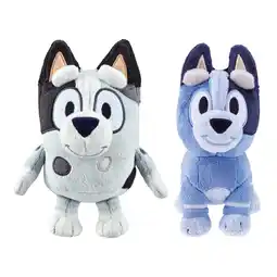 Walmart Bluey's cousins 8 Inch Muffin plush and 7.5 Inch Socks plush toys bundle, Ages 3+ offer