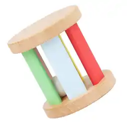 Walmart Wooden Roller Rattle Sensory Instrument Kids Shaker Plaything Newborn Infant Rattle offer