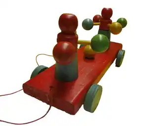 Walmart Vintage Gong Bell Company Ring a Round Pull or push Toy made inUSA 815V offer