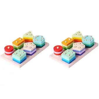 Walmart 2 Sets Shape Learning Toys for Toddlers 1-3 Fine Motor Skills 4 Year Old Spinners Babies offer