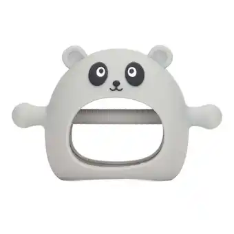 Walmart Baby Hand Teether Toy Soft Silicone Cleanable Prevent Dropping Wearable Wrist Teething Chew Toy Grey offer