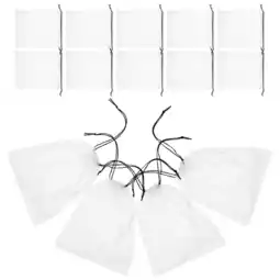 Walmart WORGEOUS 60 Pcs Small Toy Drawstring Bags Children Toy Storage Bags Transparent Bags offer