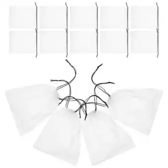Walmart WORGEOUS 60 Pcs Small Toy Drawstring Bags Children Toy Storage Bags Transparent Bags offer