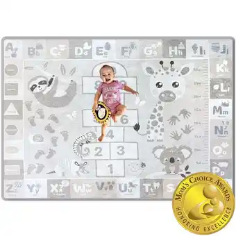 Walmart Quokka Baby Play Mat for Floor - Super Soft Plush Padded Non-Slip ABC Playmats for Toddlers 1-3 offer