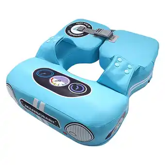 Walmart Mambobaby Car Shaped Swim Float Non-Inflatable Waterproof Boys and Girls, Pearl Foam Blue offer