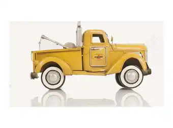 Walmart 1926 Pennzoil Tow Truck Yellow Metal Handmade Sculpture by Xoticbrands - Veronese Size (Small) offer