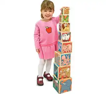 Walmart Melissa & Doug Wooden Animal Nesting Blocks - 8 Blocks Stack to Almost 3 Feet Tall offer