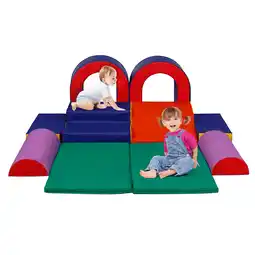 Walmart LINLUX 10-Piece Toddler Climbing Foam Block, Soft Foam Building Blocks for Kids, Baby Climbing Toys offer