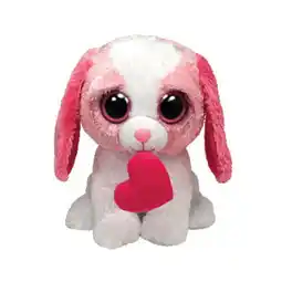 Walmart TY Beanie Boos - COOKIE the PINK Dog with Heart (Solid Eye Color) (Regular Size - 6 inch) offer