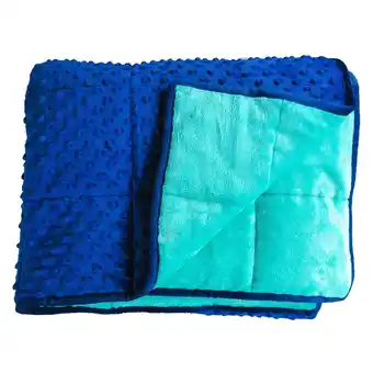Walmart Bouncyband Soft Fleece Weighted 7lb Small Sensory Blanket for Kids, 56 x 36 offer