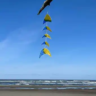 Walmart In the Breeze 7024 — Blue Resin Fish Hanging Mobile offer