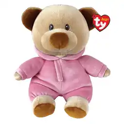 Walmart BABY TY PJ BEAR PINK (Non-Removable Pajamas) (Regular Size 7 Inch) (2021 New Releases) offer