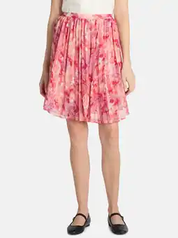 Walmart Time and Tru Women's Sunburst Pleat Mini Skirt, Sizes XS-XXXL offer