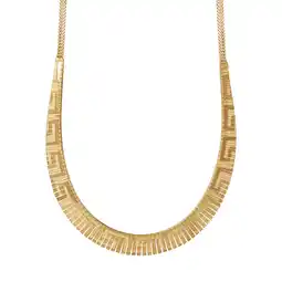 Walmart Brilliance Sterling Women's Silver 18kt Gold Flash Omega Necklace, 18 - Stylish offer