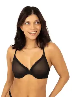 Walmart Parade Mesh Underwire Bra and Thong Set, Sizes XS to 3XL offer