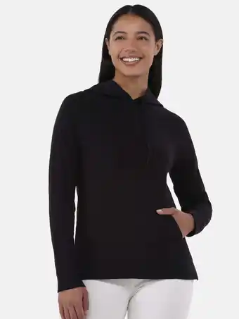 Walmart Time and Tru Women's Slub Jersey Hoodie, Sizes XS-XXXL offer