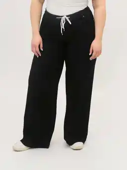 Walmart A3 Denim Women's Plus Size Drawstring Wide Leg, Sizes 16W-26W offer